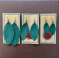 Leather earrings